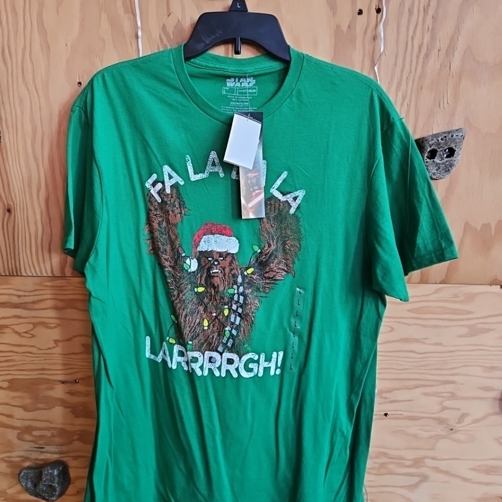Star Wars Christmas Chewbacca Shirt Size Large